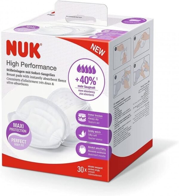 NUK High Performance Disposable Breast Pads, 30 Count