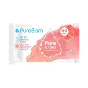 Pureborn Organic Grapefruit Extract 60 Pure Wipes