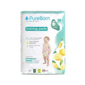 Pure Born 18Pcs Training Pants Size 6 >15kg