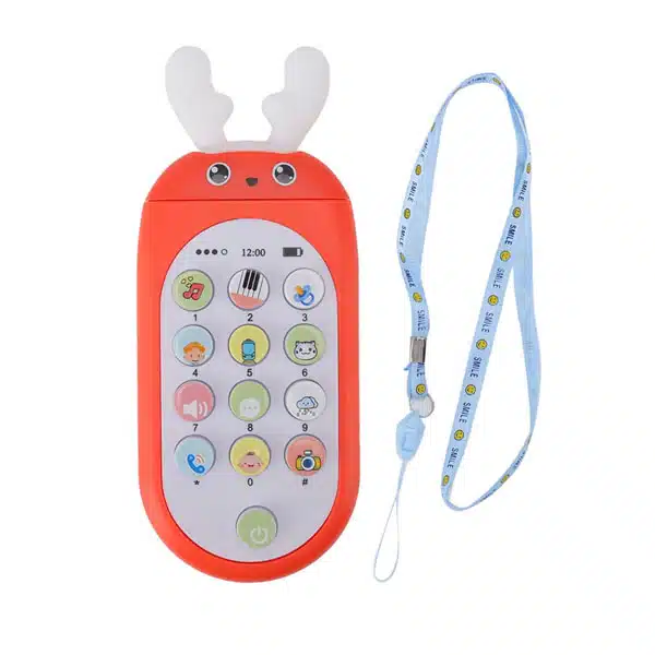Cartoon Elk Shape Mobile Phone Toy with Music & Lights - Multi-Colour - Image 2