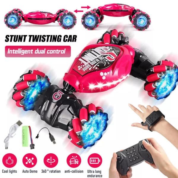 Gesture Sensing RC Stunt Car with Light & Music 2.4G 4WD Off Road Remote Control