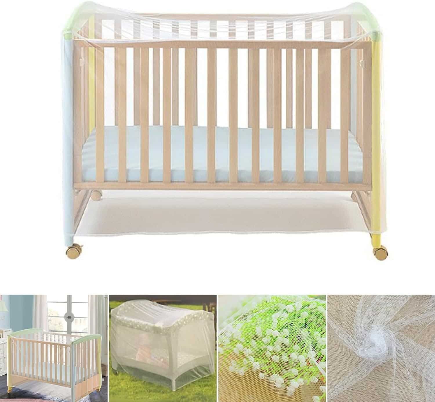 Cot Bed Mosquito Net 136x68x68Cm - Image 5