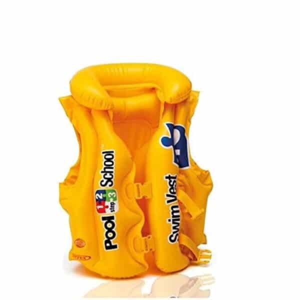 ⁦Intex Deluxe Pool Swim Vest, Yellow [58660]⁩ - الصورة ⁦2⁩