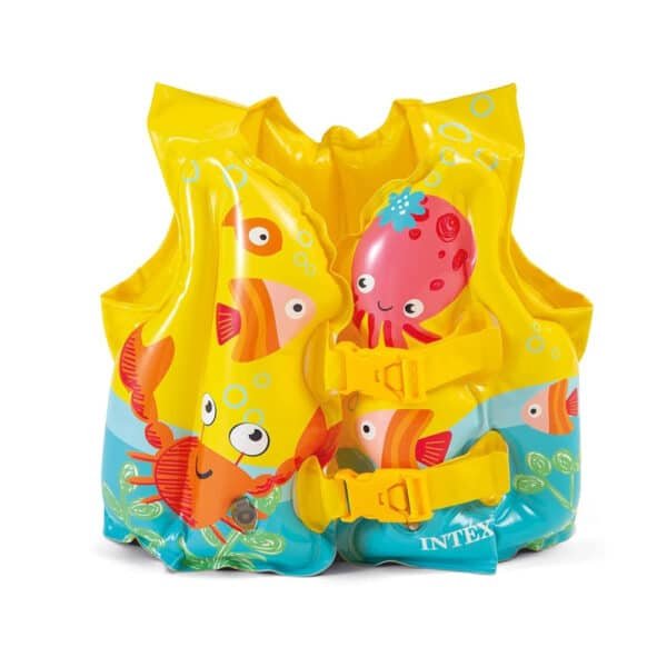 ⁦Intex Tropical Buddies Swim Vest, Multi-Colour, Ages 3-5 [59661]⁩ - الصورة ⁦2⁩