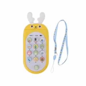 Cartoon Elk Shape Mobile Phone Toy with Music & Lights - Multi-Colour