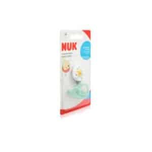 Nuk Disney Soother Chain with Ring, Winnie The Pooh, Green