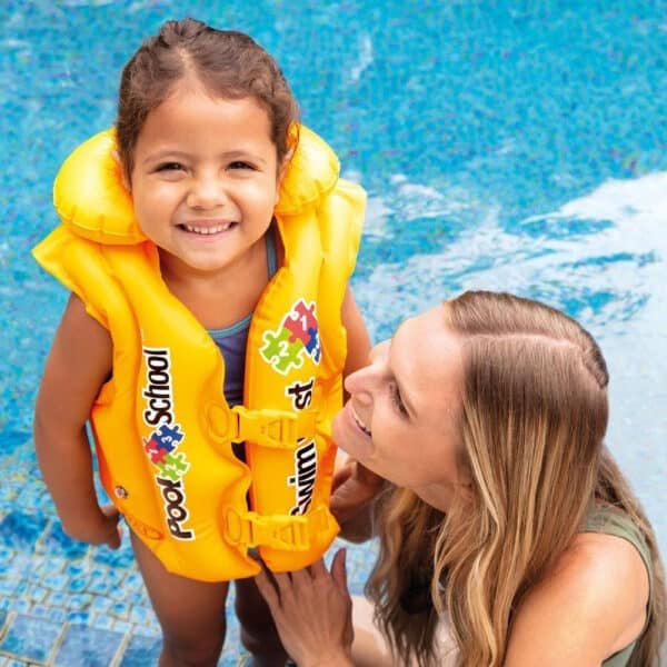 Intex Deluxe Pool Swim Vest, Yellow [58660]