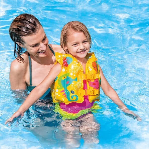 Intex Tropical Buddies Swim Vest, Multi-Colour, Ages 3-5 [59661]