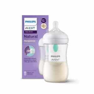 Philips Avent Natural Glass Baby Bottle 240ml,1M+,SCY933/01