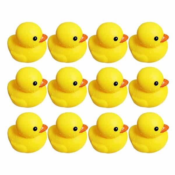 12Pcs Yellow Rubber Ducks - Image 2