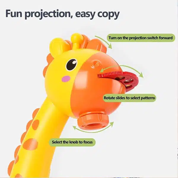 Colorful Erasable Doodle Board with Projection Lamp - Image 3