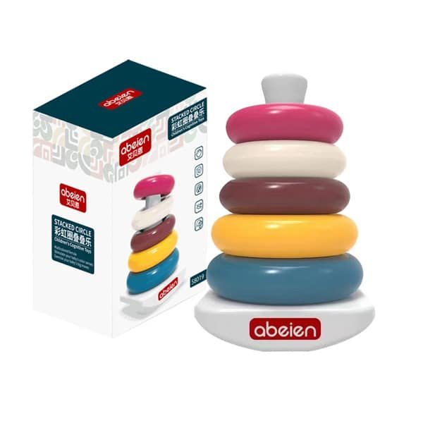 Montessori Toy Baby Spinning Toy Color Cognition Interactive for Babies Toddlers - الصورة 2