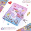Hot Focus Unicorn Secret Diary with Lock - Image 3