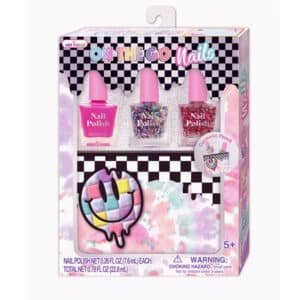 Hot Focus 4Pcs Go Nail Polish & Pouch Set