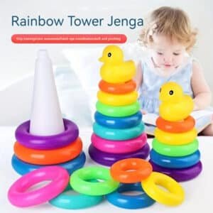 Stacking Rainbow Tower 12  Ring