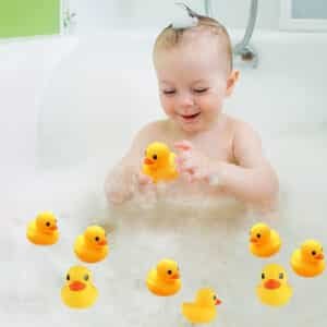 12Pcs Yellow Rubber Ducks