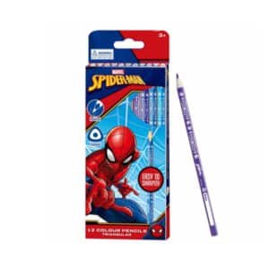 Marvel Spider-Man Triangular Colour 12 Pencils
