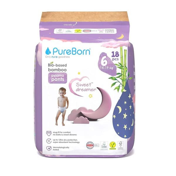 Pureborn 18Pcs Baby Night Pyjama Pants Size-6 14-19Kg