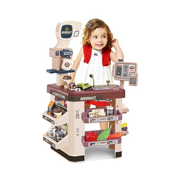 Luxury Home Supermarket Toy with Cash Register & Trolley