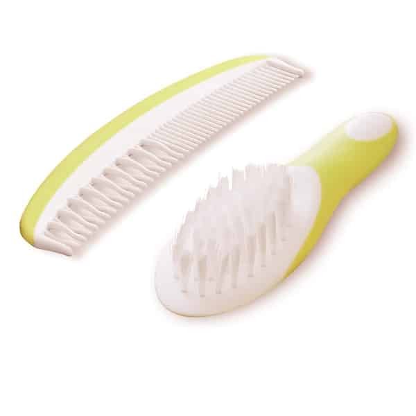 Moon Ergonomic Infant Brush Comb Set Grooming Set