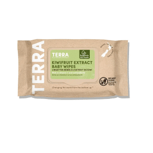 Terra Gentle Baby Wipes With Kiwi Fruit Extract - 10 Pcs