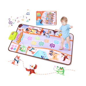 Intelligent Piano Animal Music Mat with 20-Key, Touch & Learn for 3+ Months