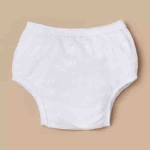 Gents Briefs With Elasticised Waistband White, Medium