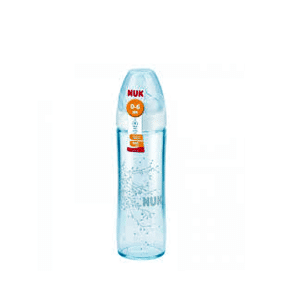 NUK Classic Glass Bottle With First Choice Silicone Teat,  240ml