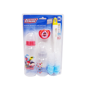 atman & Superman Baby Feeding Gift Pack - BPA Free 4pc Set