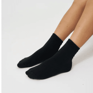 London Cotton Rich Black Soft Socks 5 Pack,( 2-5Yr)