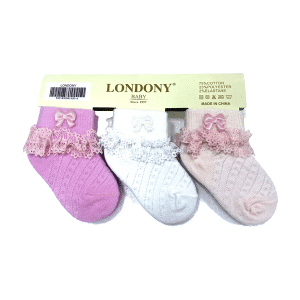 Londony Newborn Fit Shoes Socks Size 11-12 (0-6 Months) – 3PCS Set
