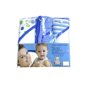 Baatco 3-Pack Hooded Extra Soft Towels (66 x 76 cm) – 80% Cotton, 20% Polyester (No.35)