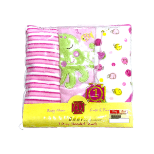 Baatco 3-Pack Hooded Extra Soft Towels (66 x 76 cm) – 80% Cotton, 20% Polyester (No.35)