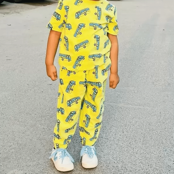 Skater Pyjamas Yellow - الصورة 2