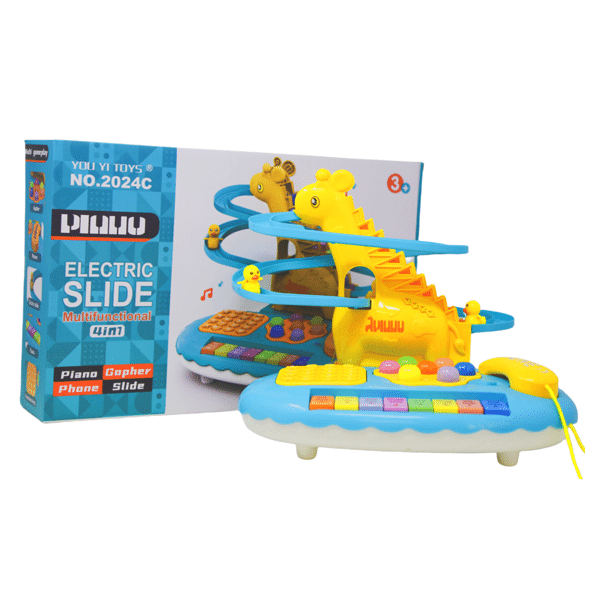 You Yi Toys 4 in 1 Multifunction Electric Slide with Piano - Image 2