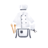 Chef Costume for Kids | Little Chef Fancy Dress - Image 2