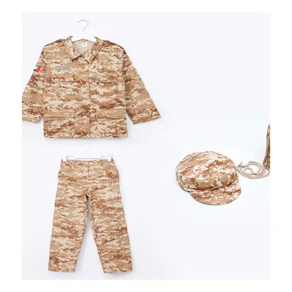 Kids Army Dress (Size 6) | Military Costume for Boys & Girls