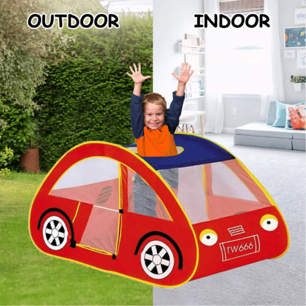 Toy Park Car Pop Up Ball Pool Tent for Kids With Balls and Storage Bag