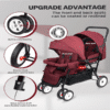 Double Stroller for Infant & Toddler with Accessories - Image 2