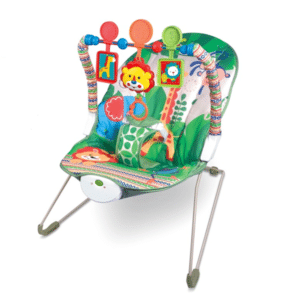 Tiibaby Cartoon Deluxe Bouncer Green  (11kg Max Support)