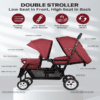 Double Stroller for Infant & Toddler with Accessories - Image 3