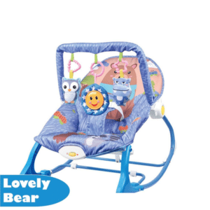 Tiibaby Infant to Toddler Baby Rocker with Vibration Blue (18kg)