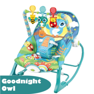 Tiibaby Infant to Toddler Baby Rocker with Vibration & Music, Blue & Green (18kg)