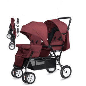 Double Stroller for Infant & Toddler with Accessories