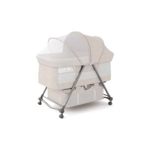 Portable Baby Crib with Foldable Bassinet & Mattress