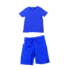 DNA 2-Piece Set Short Sleeves Shirt & Shorts, Blue - Image 5