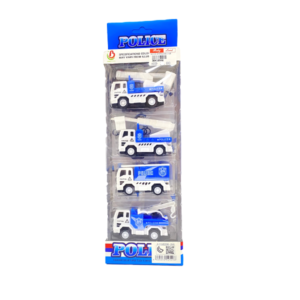 Xinbo Toys 4-in-1 Police Vehicle Toy for Kids 3+