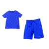 DNA 2-Piece Set Short Sleeves Shirt & Shorts, Blue - Image 4