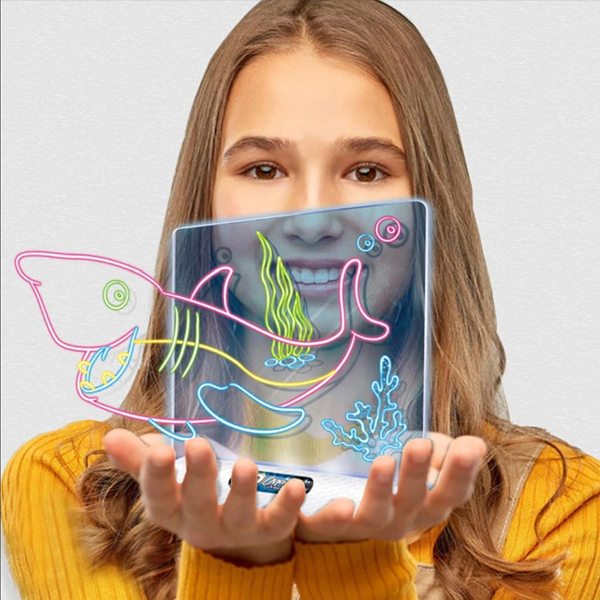 3D Magic LED Light Drawing Board Toy - الصورة 4