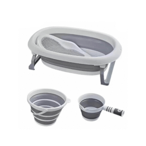 Toimoys 3 In 1 Baby Foldabte Bath Tub Set